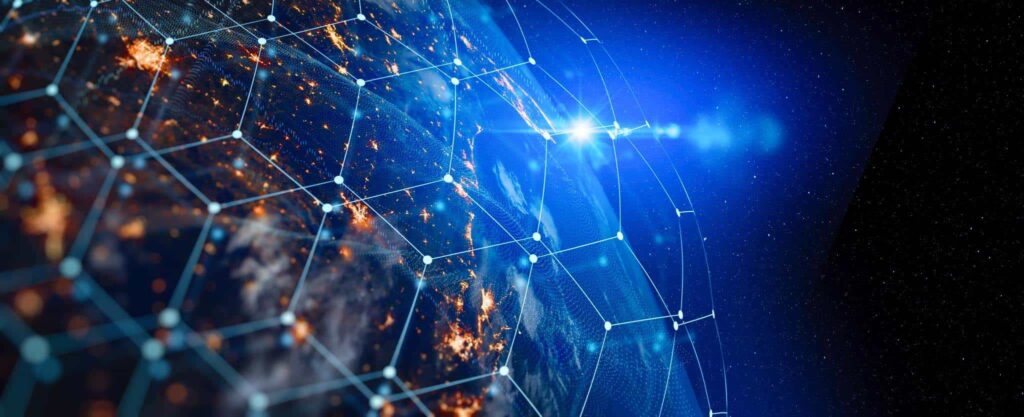 A single word surrounded by lines connecting it to various smaller icons or terms, symbolizing multiple connections. IoT connectivity highlights the interconnected nature of data and devices, fostering seamless integration and communication.