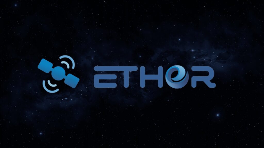 An image highlighting Sateliot's participation in an AI-powered project aimed at building a cutting-edge telecom network, bringing connectivity to 25 million people in rural areas. The eThor logo appears prominently, symbolizing collaboration in advancing innovative connectivity solutions.